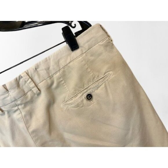 PETER MILLAR Collection Shorts Cotton Chino Khaki 7.5" In Sand Light Gray Color - Picture 2 of 5